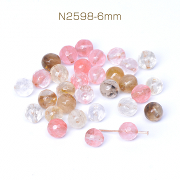 天然石ビーズ ジェード ラウンドカット 6mm（20ヶ）