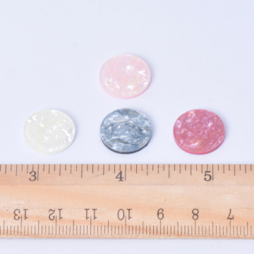 貼付けパーツ アクリル貼付けパーツ アクリルカボション シェル風 ラウンド 15mm