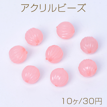 アクリルビーズ 筋入り丸玉 12mm（10ヶ）