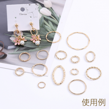 デザイン丸カン 1.8×15mm ゴールド（10ヶ）