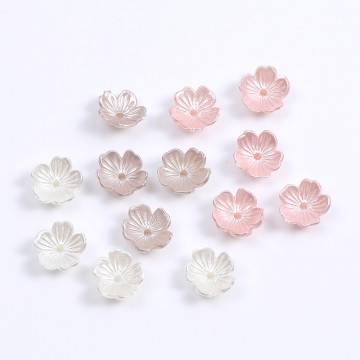 アクリルパーツ パール風 フラワー 桜 10×11mm（50ヶ）