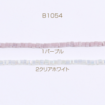 メッキガラスビーズ スクエアカット 3mm 1連(約175ヶ)