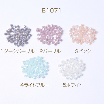 メッキガラスビーズ ソロバンカット 3×4.5mm（50ヶ）