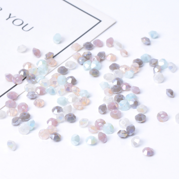 メッキガラスビーズ ソロバンカット 3×4.5mm（50ヶ）