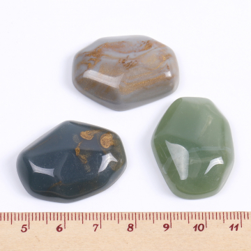 貼付けパーツ 樹脂貼付けパーツ 樹脂カボション 不規則型 23×31mm（6ヶ）