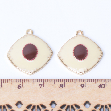 エポチャーム ひし形 22×25mm ゴールド（4ヶ）