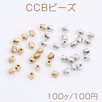 CCBビーズ 円柱型カット 3×4mm（100ヶ）