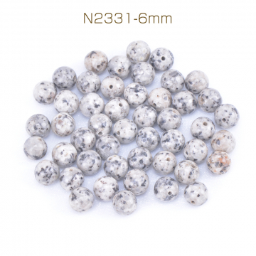 天然石ビーズ セサミジャスパー 丸玉 6mm（30ヶ）