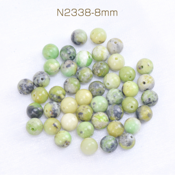 天然石ビーズ カナダコブルストーン 丸玉 8mm（8ヶ）