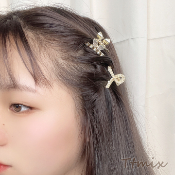 バンスクリップ ヘアアクセサリー ゴールド