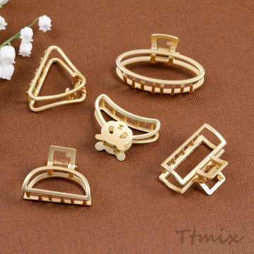 バンスクリップ ヘアアクセサリー ゴールド