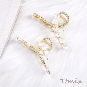 バンスクリップ ヘアアクセサリー ゴールド