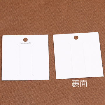 アクセサリー台紙 ペーパータグ ヘアアクセサリー用 6.5×7cm（約200枚）