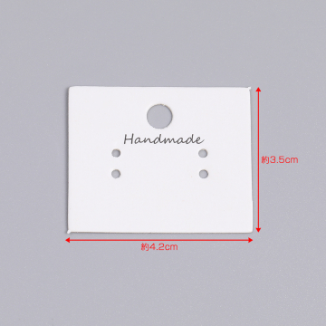アクセサリー台紙 ペーパータグ ピアス用 3.5×4.2cm（約200枚）