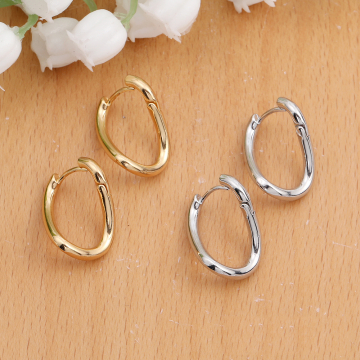 フープピアス ツイストオーバル 14×19mm（2ヶ）