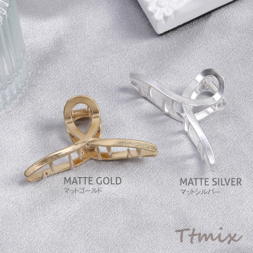 バンスクリップ メタルヘアクリップ ヘアアクセサリー（1ヶ）