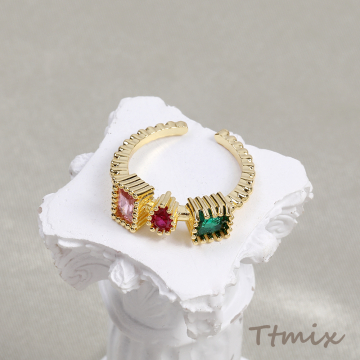 高品質ジルコニアリング 指輪 ゴールド（1ヶ）