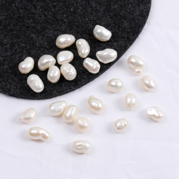 高品質淡水パールビーズ 不規則ライス 天然素材 6-7mm（8ヶ）