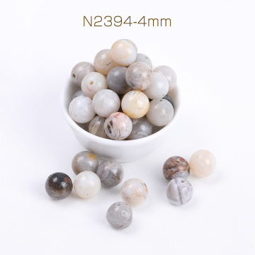 天然石ビーズ アゲート 丸玉 4mm（20ヶ）