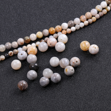 天然石ビーズ アゲート 丸玉 4mm（20ヶ）