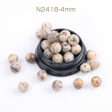 天然石ビーズ ストーン 丸玉 4mm（40ヶ）