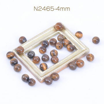 天然石ビーズ タイガアイ 丸玉 4mm（40ヶ）