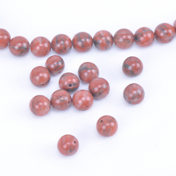 天然石ビーズ レッドストーン 丸玉 4mm（40ヶ）