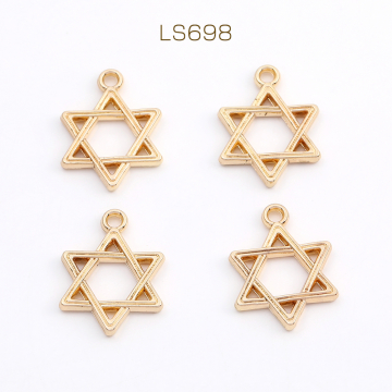 フレームチャーム 星形 15×20mm ゴールド（6ヶ）