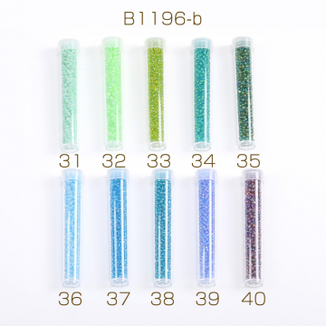 シードビーズ 1.5-2mm ボトル付き 全133色 No.21-40