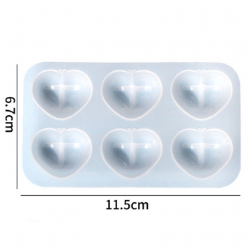 シリコンモールド レジンモールド ハート 115×67mm（1ヶ）
