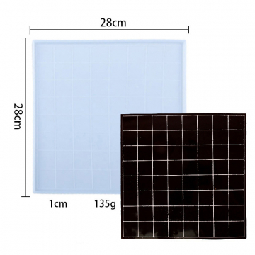 シリコンモールド レジンモールド バックギャモンボード 280×280mm（1ヶ）