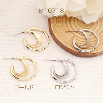 デザインピアス フープ 5×23mm（1ペア）