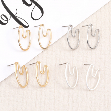 デザインピアス 不規則型 14×23mm（4ヶ）