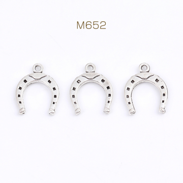 メタルチャーム U字型チャーム 13×16mm アンティークシルバー（15ヶ）