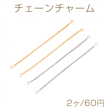 チェーンチャーム 2カン付き 0.6×75mm （2ヶ）