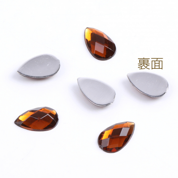 ビジューストーン アクリルストーン しずく型 8×13mm ダークブラウン（20ヶ）