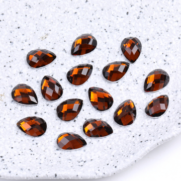 ビジューストーン アクリルストーン しずく型 10×14mm ダークブラウン（20ヶ）
