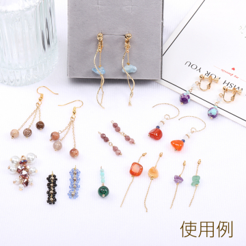 ワイヤー淡水パールチャーム サークル 22×24mm（1ヶ）