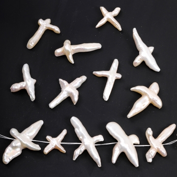 淡水パールビーズ 天然素材 不規則型（1ヶ）