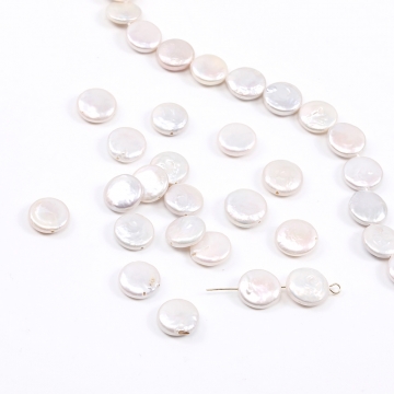 淡水パールビーズ 天然素材 不規則型 12-13mm（1ヶ）