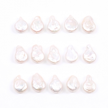 淡水パールビーズ 天然素材 不規則型 11×16mm（1ヶ）