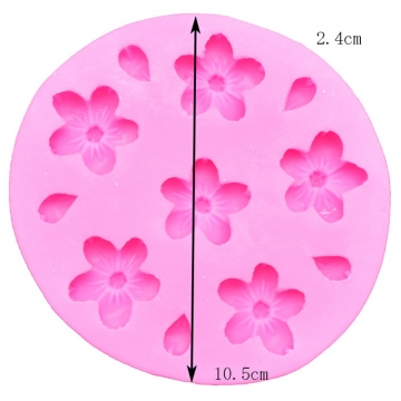 シリコンモールド 桜 花 アロマストーン 手作り 105mm 【1ヶ】