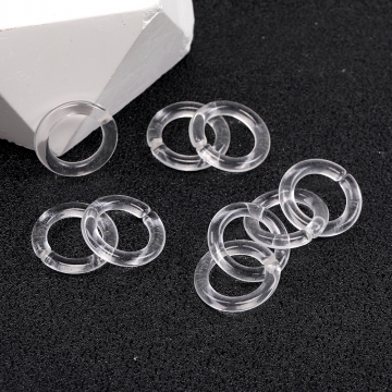 アクリルチェーンパーツ 丸型 3×18mm（10ヶ）