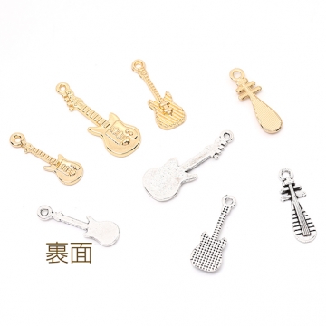 立体メタルチャーム 琵琶 ギター（8ヶ）