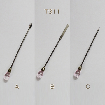レジン調色スティック　スプーン ヘラ レジンニードル(1ヶ)