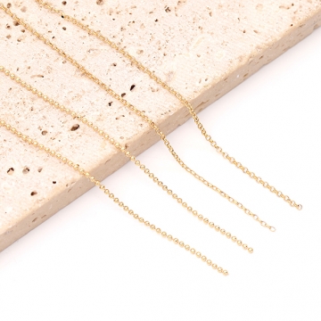 高品質チェーン 基礎メタルチェーン ロールチェーン ボールチェーン ゴールド