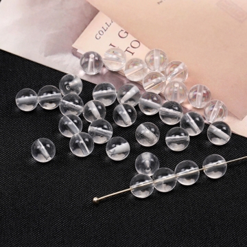 天然石ビーズ クリスタルクォーツ 丸玉 6mm（10ヶ）