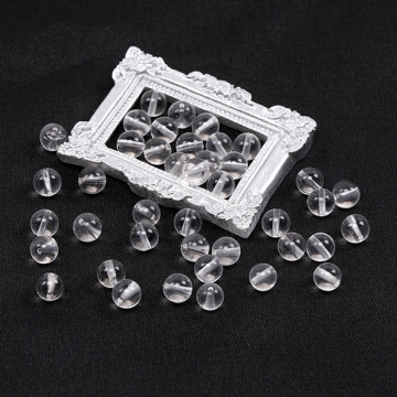 天然石ビーズ クリスタルクォーツ 丸玉 6mm（10ヶ）