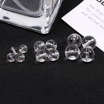 天然石ビーズ クリスタルクォーツ 丸玉 6mm（10ヶ）