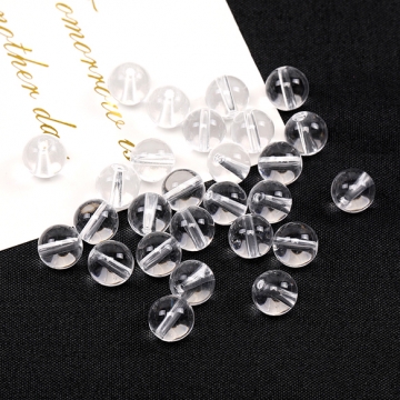 天然石ビーズ クリスタルクォーツ 丸玉 8mm（6ヶ）